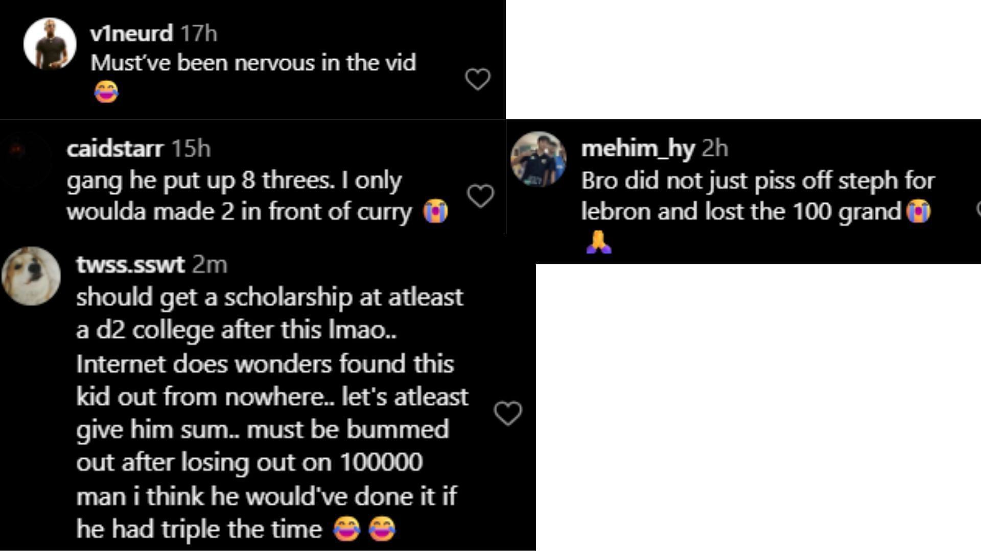 Fans react to clip of Demarrion Gardner, the LeBron James fan who went against Steph Curry in Mr. Beast's challenge